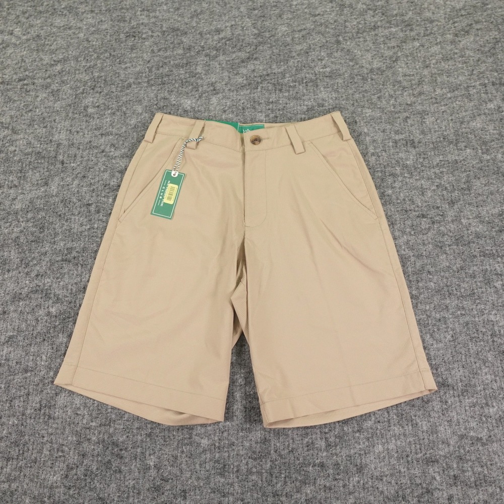 Southern Tide Shorts Mens 28 Khaki Performance Flat Front Slash Pockets Preppy